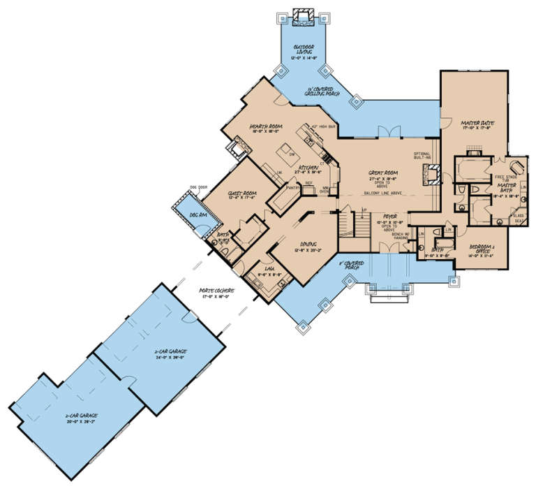 House Plan House Plan #18484 Drawing 1