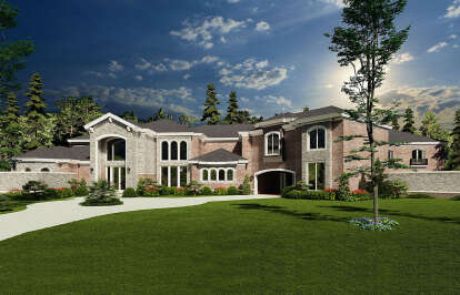 European House Plan #8318-00038 Elevation Photo