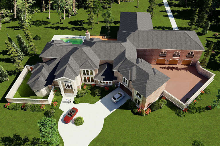 European House Plan #8318-00038 Elevation Photo