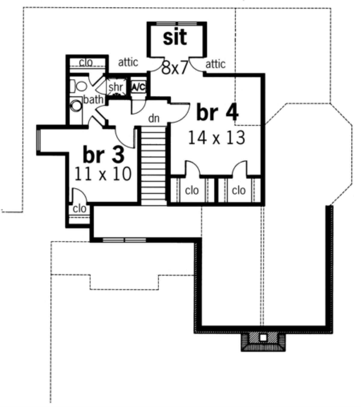 Floorplan 2 for House Plan #048-00122