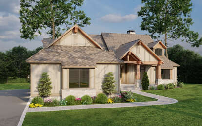 Craftsman House Plan #110-01051 Elevation Photo