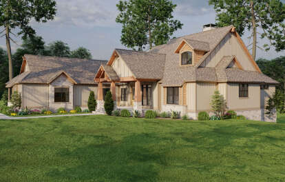 Craftsman House Plan #110-01051 Elevation Photo