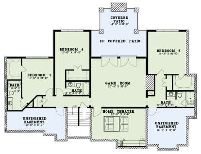 Second Floor for House Plan #110-01051