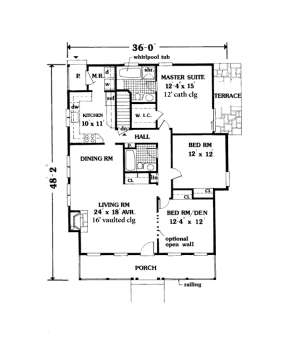 Main Floor for House Plan #033-00021