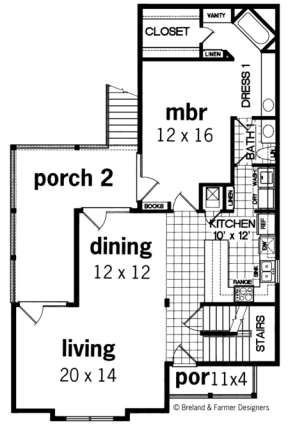 Floorplan 1 for House Plan #048-00123