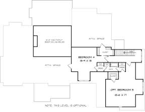 Upper for House Plan #6082-00111