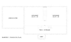 Basement for House Plan #5678-00001