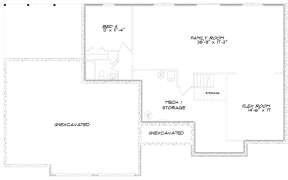Basement for House Plan #5678-00003