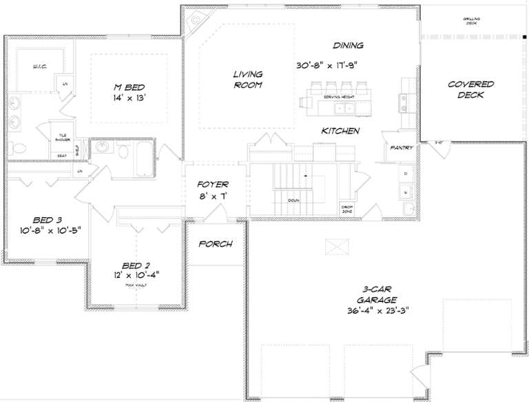 House Plan House Plan #18506 Drawing 1