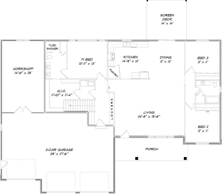 House Plan House Plan #18507 Drawing 1