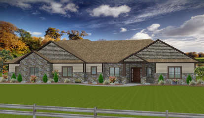 3 Bed, 2 Bath, 2225 Square Foot House Plan - #5678-00006