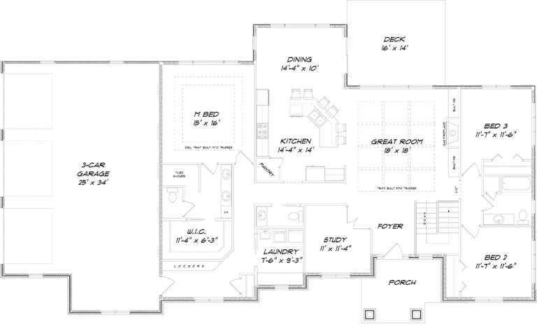 House Plan House Plan #18508 Drawing 1