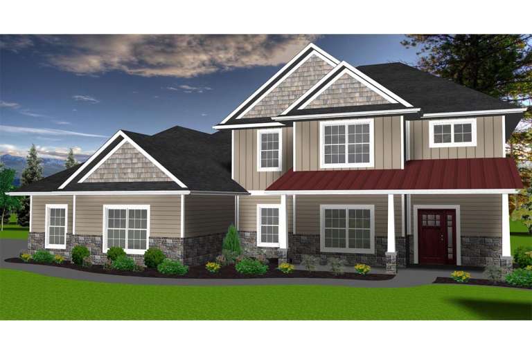 House Plan House Plan #18509 Front Elevation 