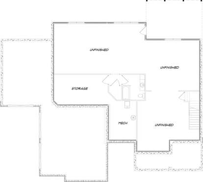 Basement for House Plan #5678-00007
