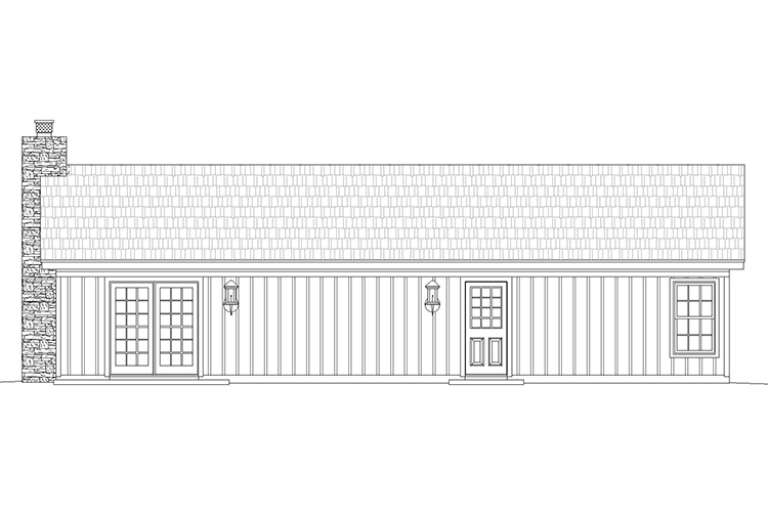 Cabin House Plan #940-00036 Elevation Photo