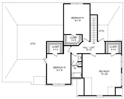 Upper for House Plan #940-00037