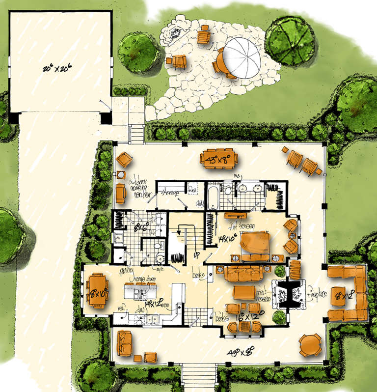 House Plan House Plan #18512 Drawing 1