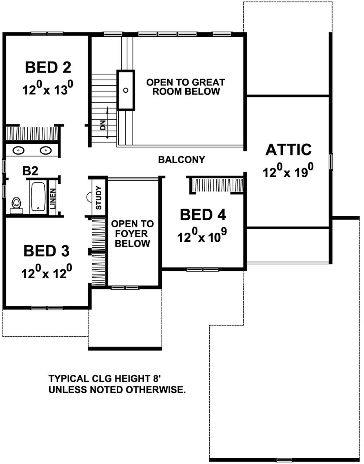 Second Floor for House Plan #402-01467