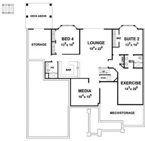 Basement for House Plan #402-01468