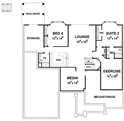 Basement for House Plan #402-01468