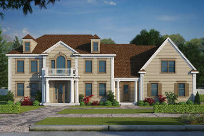 Colonial House Plan #402-01469 Elevation Photo