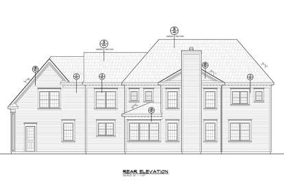 Colonial House Plan #402-01469 Elevation Photo