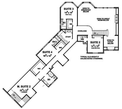 Upper for House Plan #402-01471