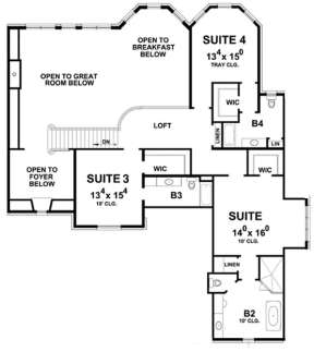 Upper for House Plan #402-01472