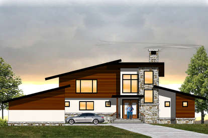 Modern House Plan #8504-00110 Elevation Photo