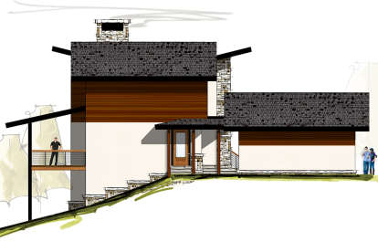 Modern House Plan #8504-00110 Elevation Photo