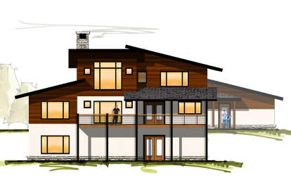 Modern House Plan #8504-00110 Elevation Photo