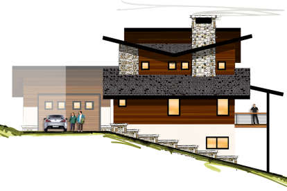 Modern House Plan #8504-00110 Elevation Photo