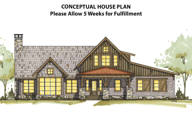 House Plan House Plan #18528 Front Elevation 