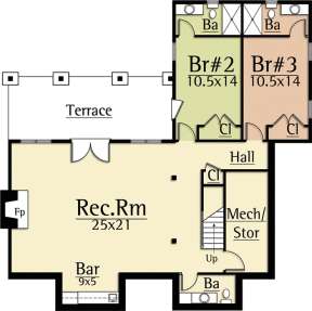 Basement for House Plan #8504-00111