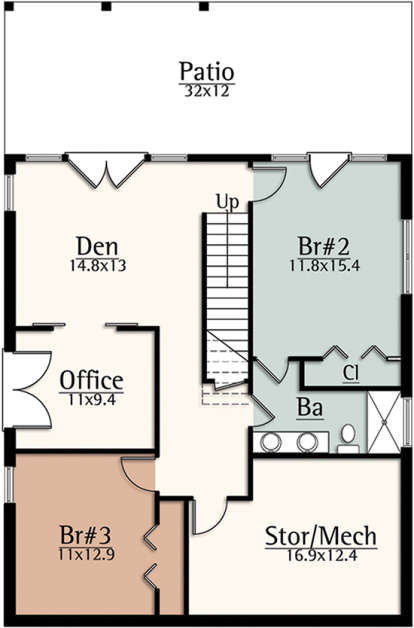 Basement for House Plan #8504-00112