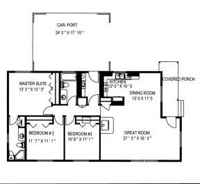 Floorplan for House Plan #039-00464