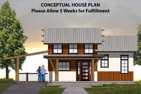 Modern House Plan #8504-00113 Elevation Photo