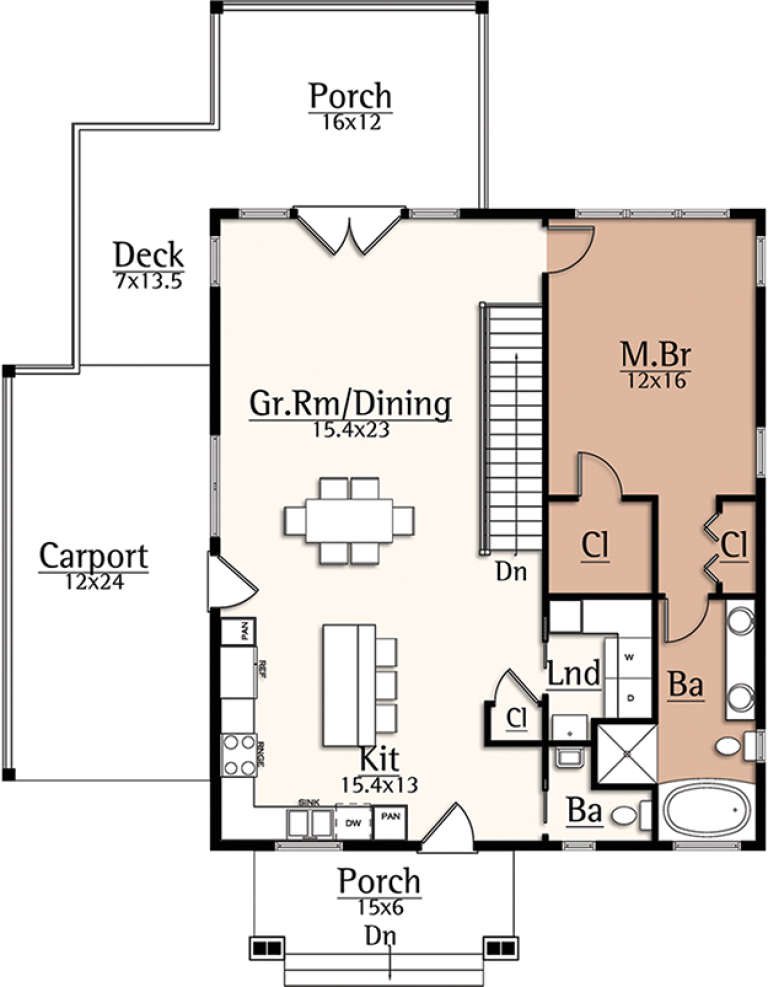 House Plan House Plan #18530 Drawing 1
