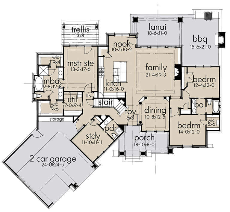 House Plan House Plan #18533 Drawing 1