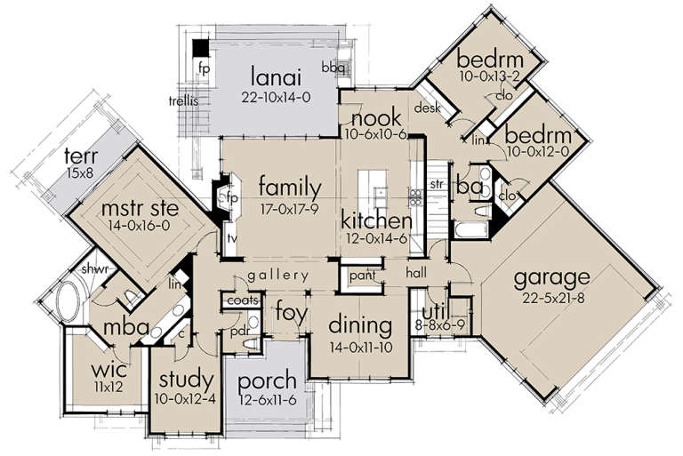 House Plan House Plan #18534 Drawing 1