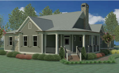 Cottage House Plan #6082-00114 Elevation Photo