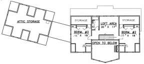 Second Floor for House Plan #039-00465