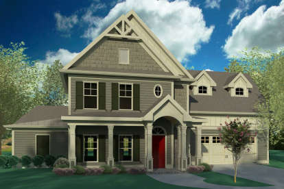 4 Bed, 3 Bath, 2778 Square Foot House Plan - #6082-00117