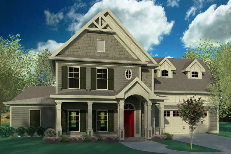 Craftsman House Plan #6082-00117 Elevation Photo