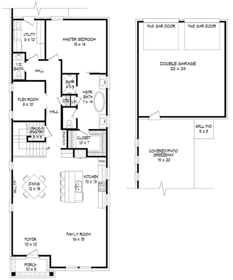 House Plan House Plan #18547 Drawing 1