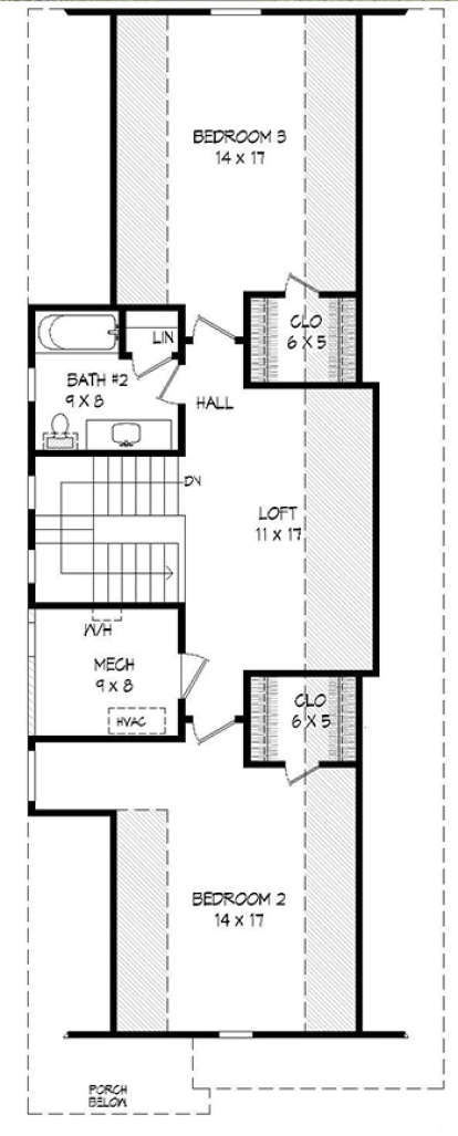 Upper for House Plan #940-00040