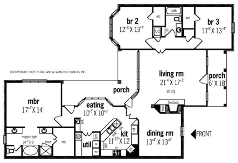 House Plan House Plan #1855 Drawing 1