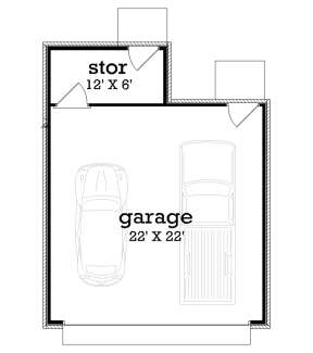 Detached Garage for House Plan #048-00126