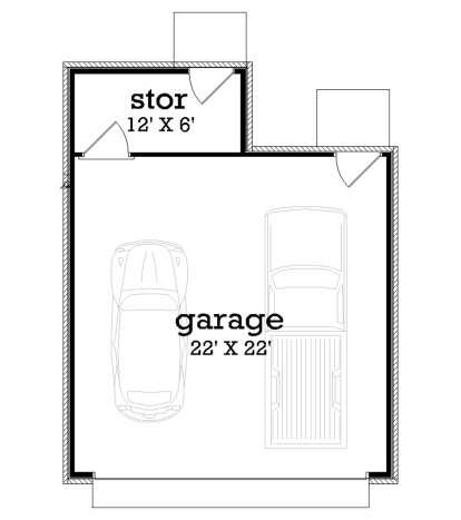 Detached Garage for House Plan #048-00126