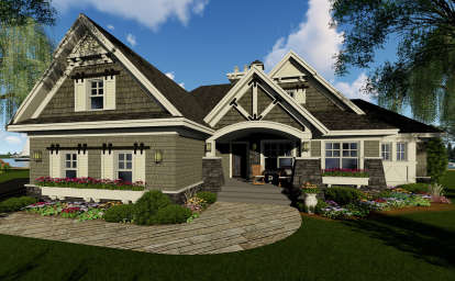 Bungalow House Plan #098-00293 Elevation Photo